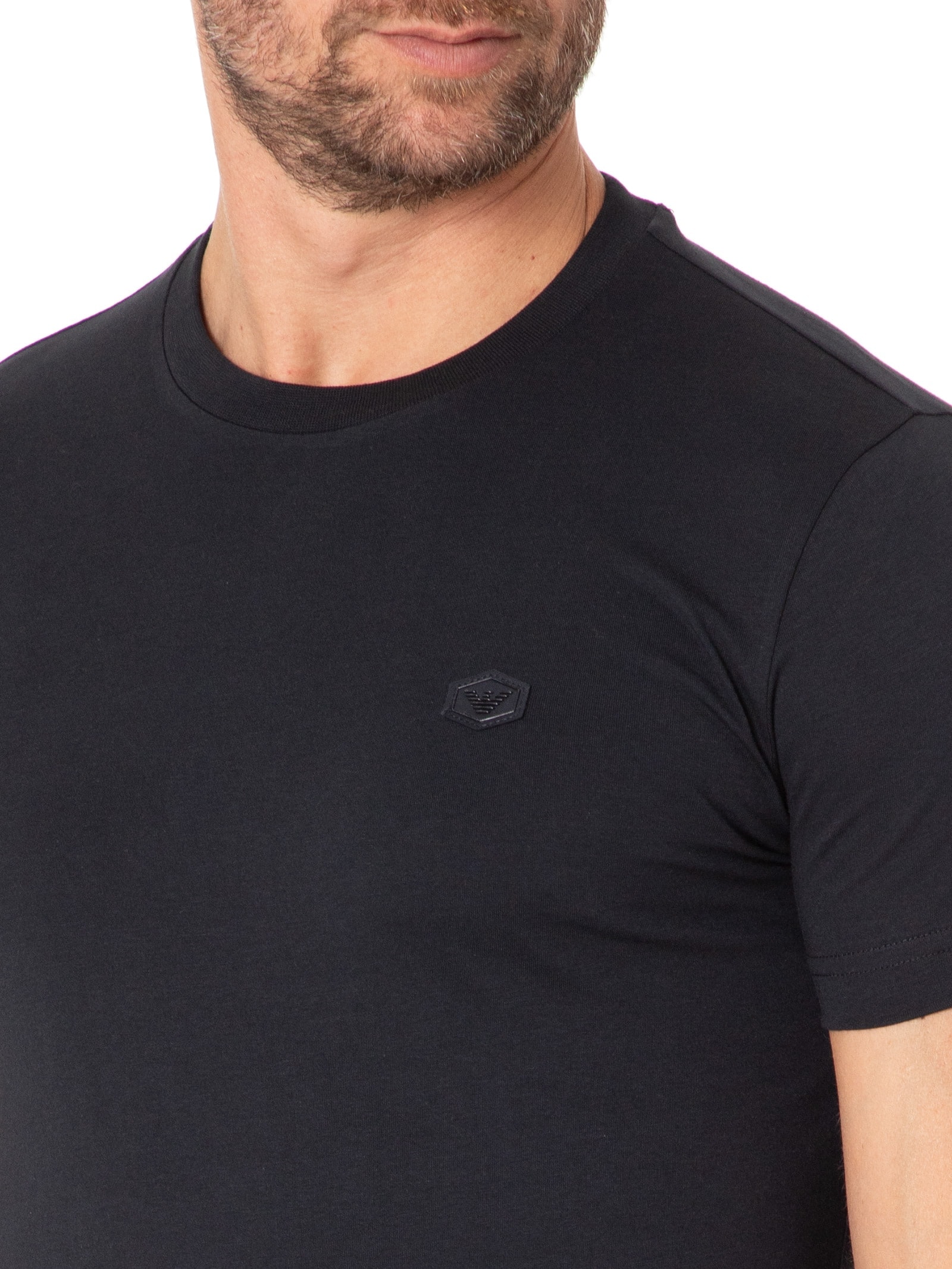 Camiseta Masculina Manga Curta Preto Emporio Armani