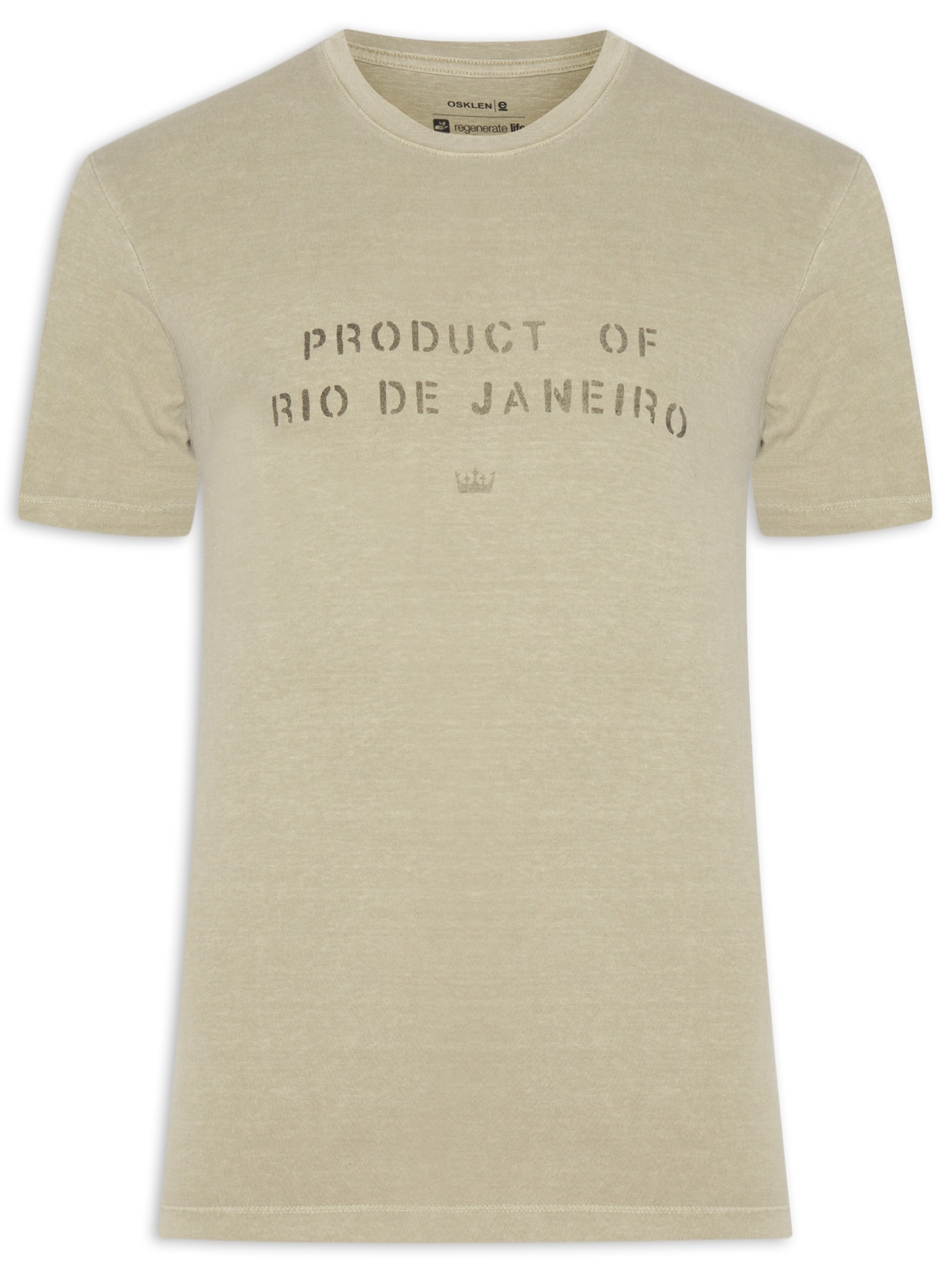 Camiseta Masculina Manga Curta  Product Of RJ Marrom Osklen