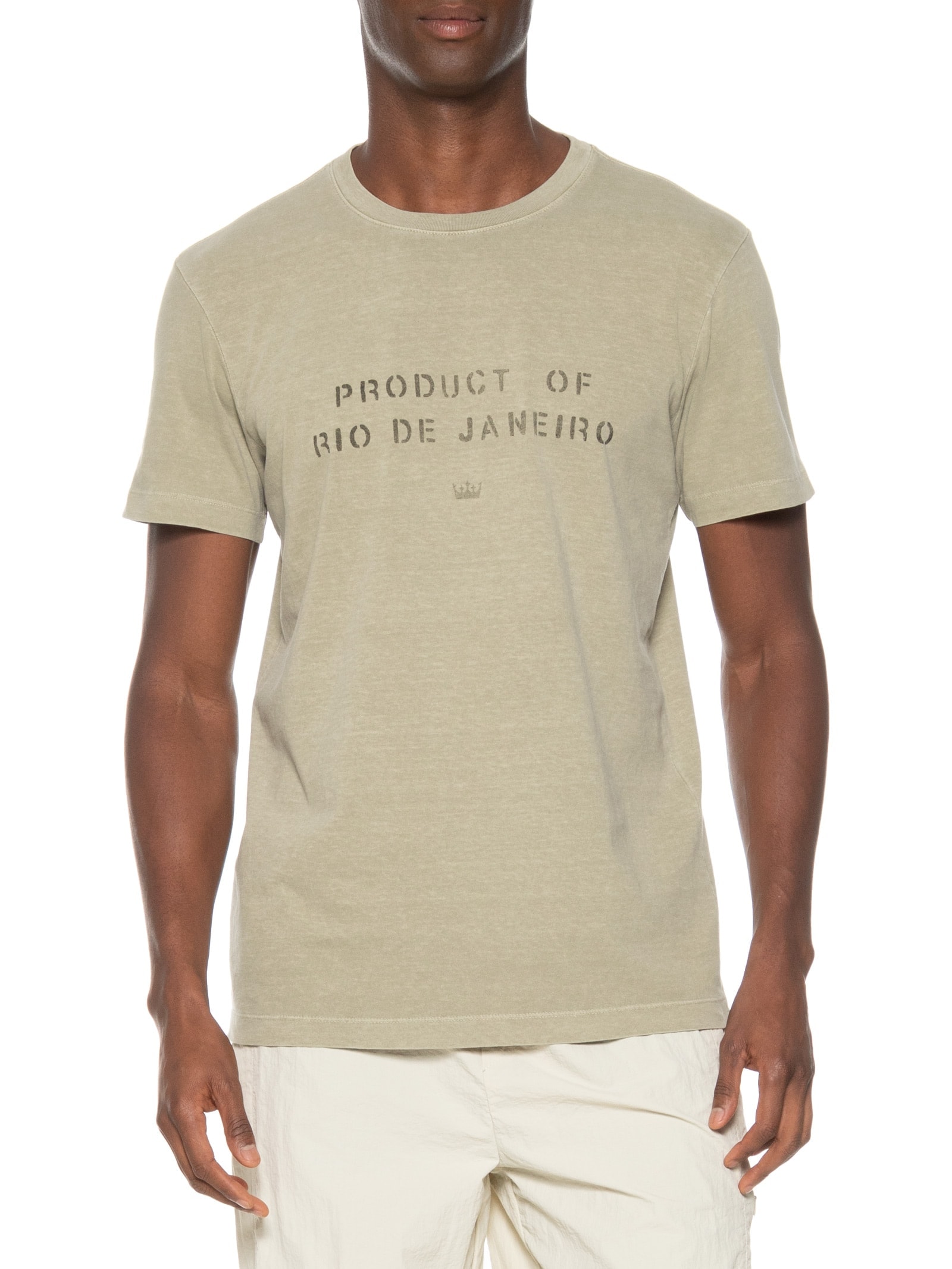 Camiseta Masculina Manga Curta  Product Of RJ Marrom Osklen