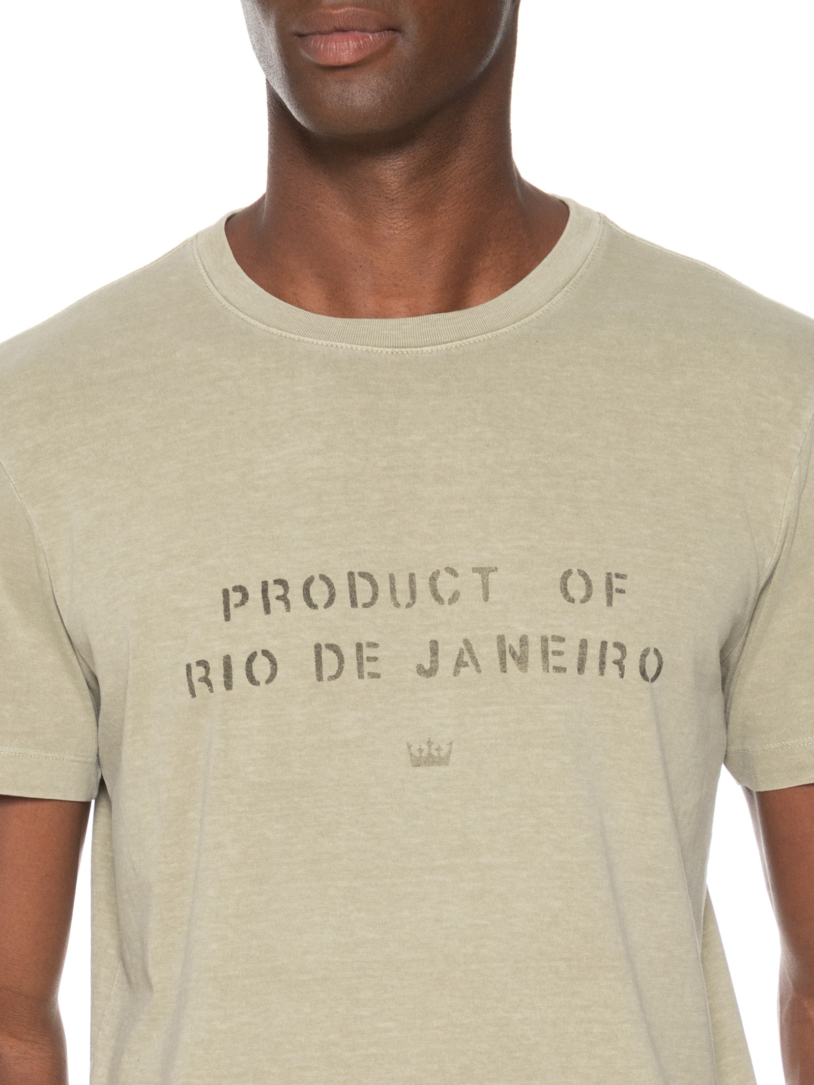 Camiseta Masculina Manga Curta  Product Of RJ Marrom Osklen