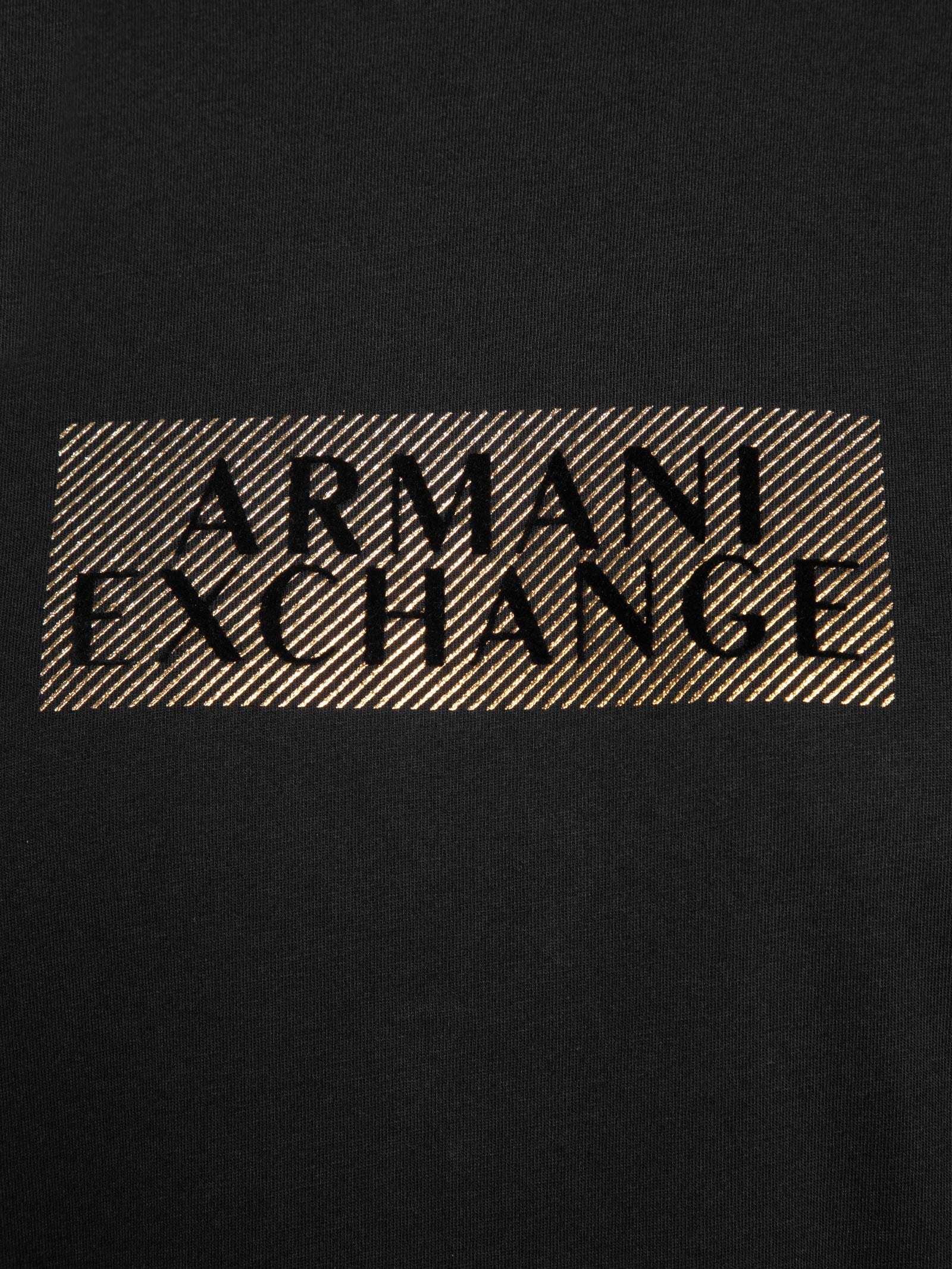 Armani Exchange - Camiseta Masculina Manga Curta Ramadan - Preto