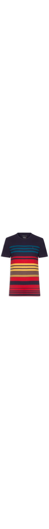 Camiseta Masculina Manga Curta Rapport - Azul