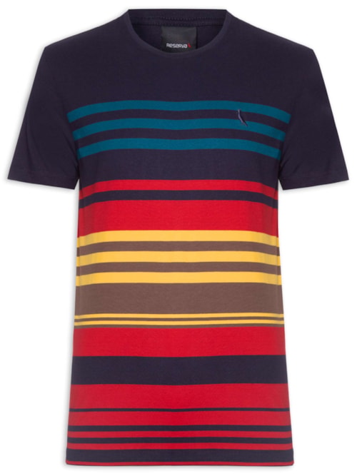Camiseta Masculina Manga Curta Rapport – Azul