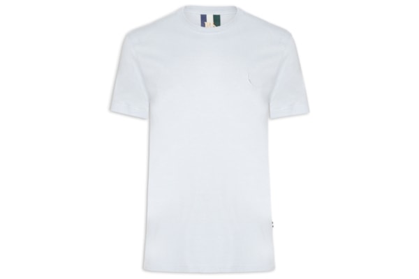 Camiseta Masculina Manga Curta Regular Mescla Touch - Azul