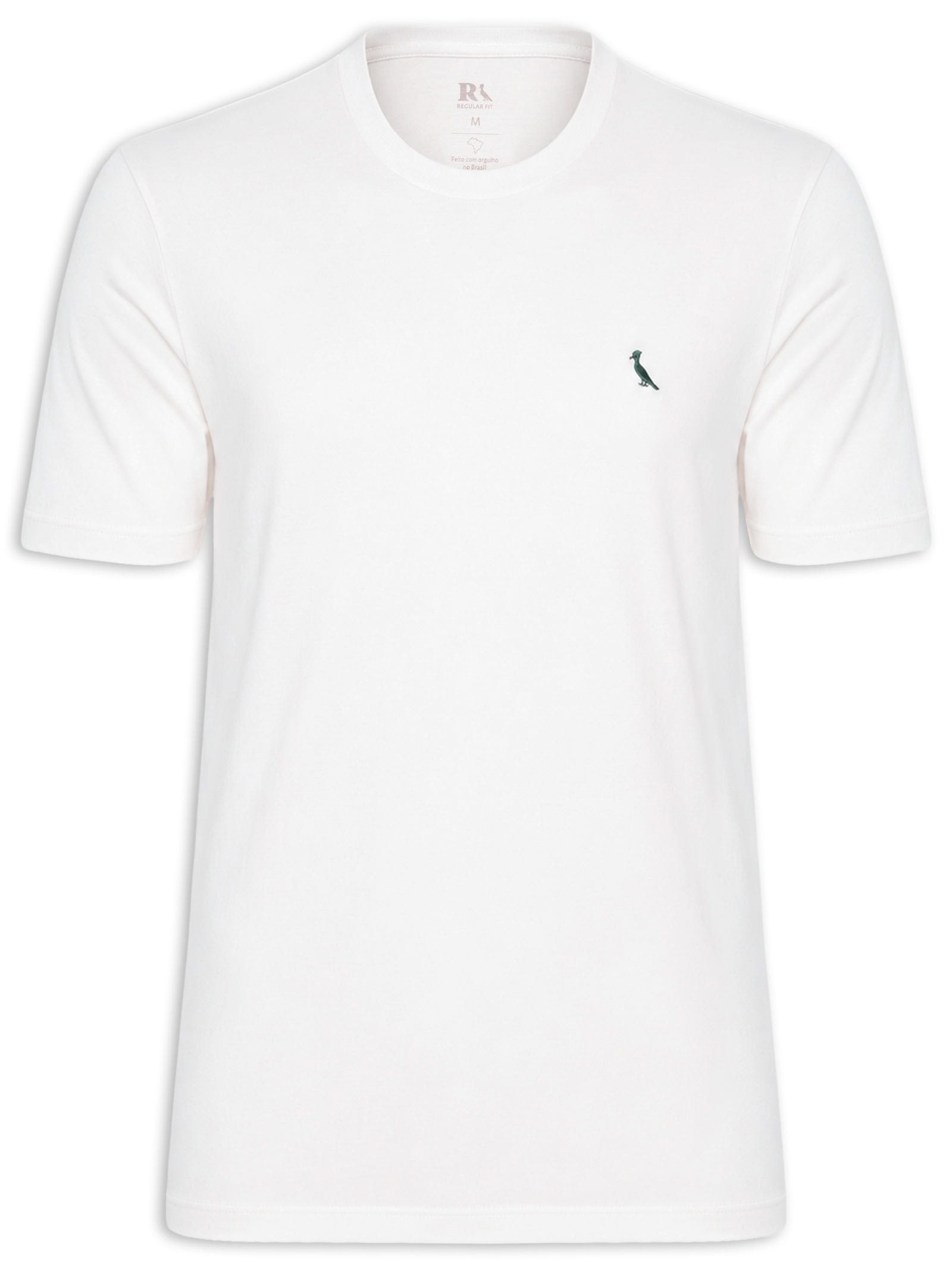 Camiseta Masculina Manga Curta Regular Vento Off White Reserva