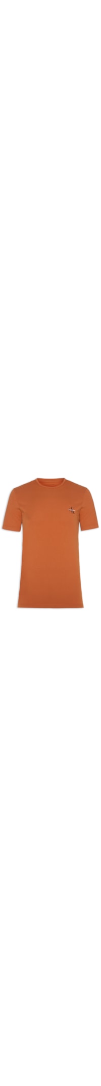 Camiseta Masculina Manga Curta Reissue Peito - Laranja