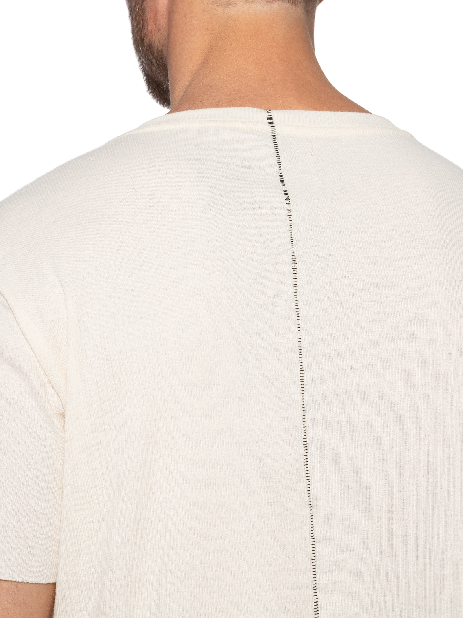 Camiseta Masculina Manga Curta Ribana Light Off White Osklen