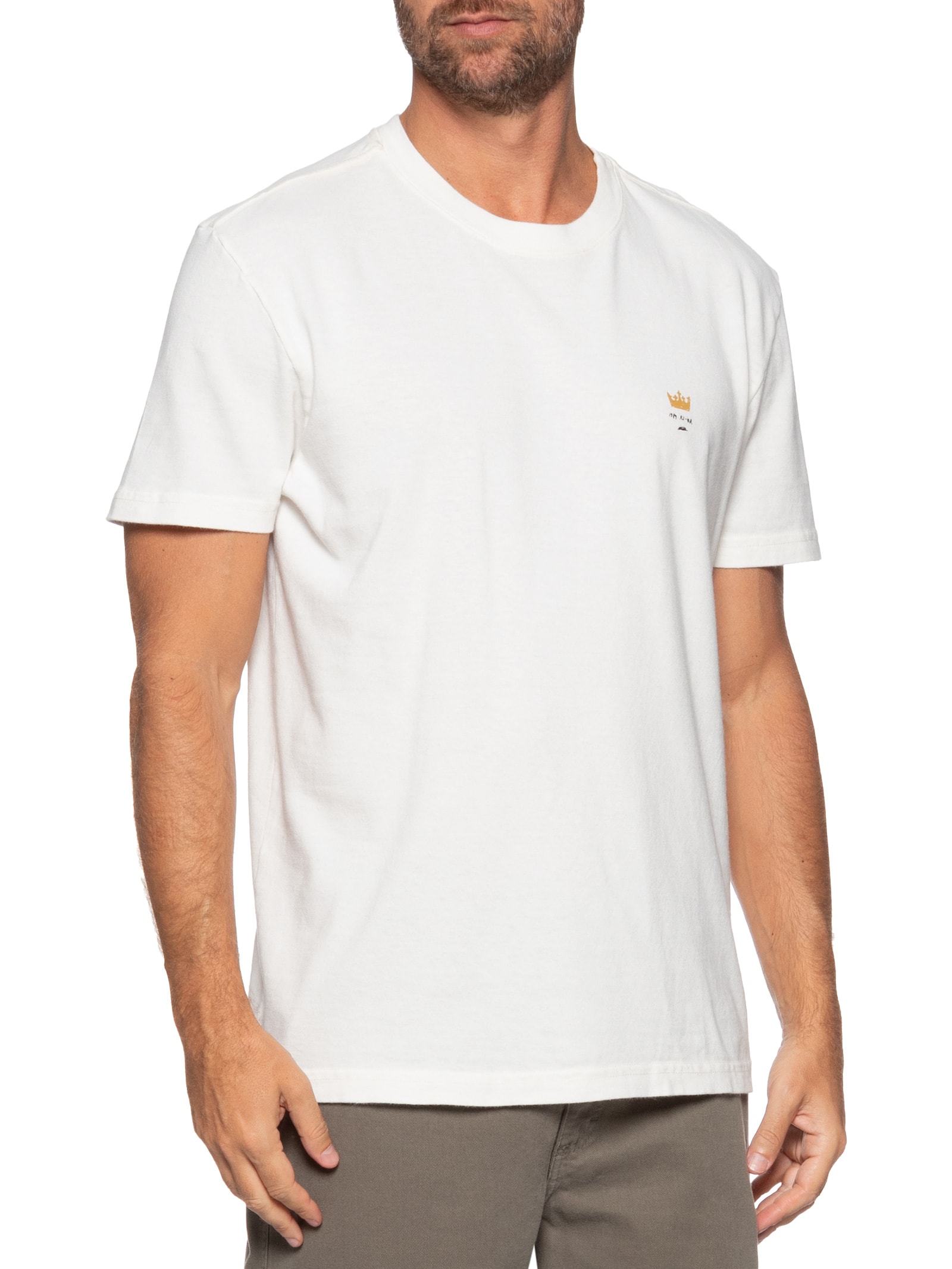 Camiseta Masculina Manga Curta Rj Made In Brazil Branco Osklen