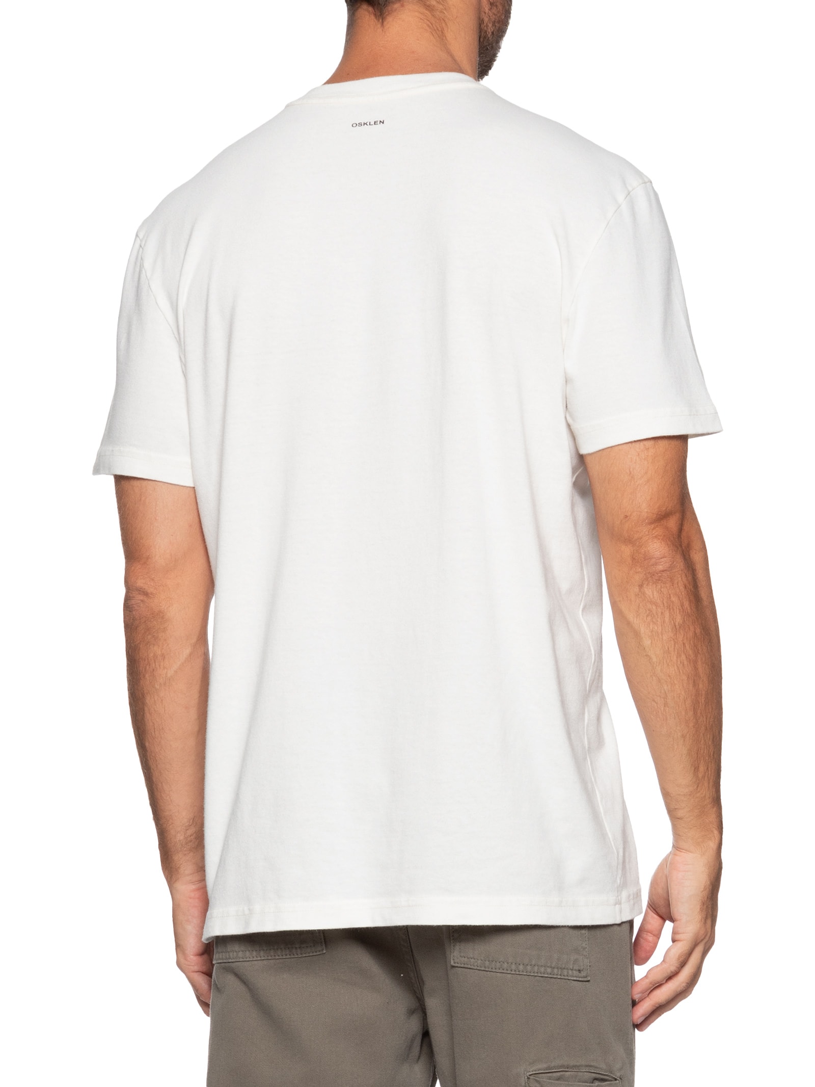 Camiseta Masculina Manga Curta Rj Made In Brazil Branco Osklen