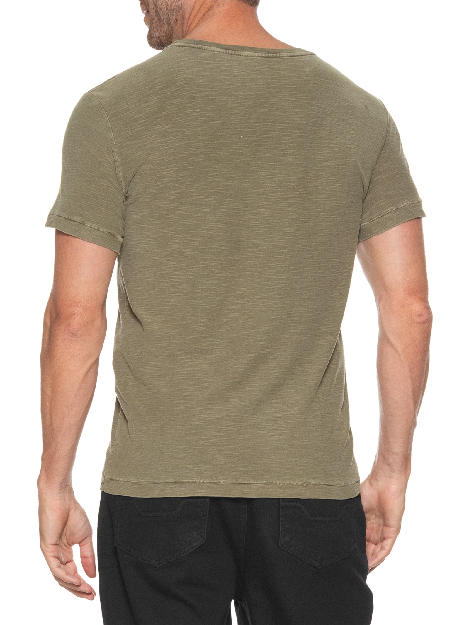 Camiseta Masculina Manga Curta Rouch Rio Verde Osklen