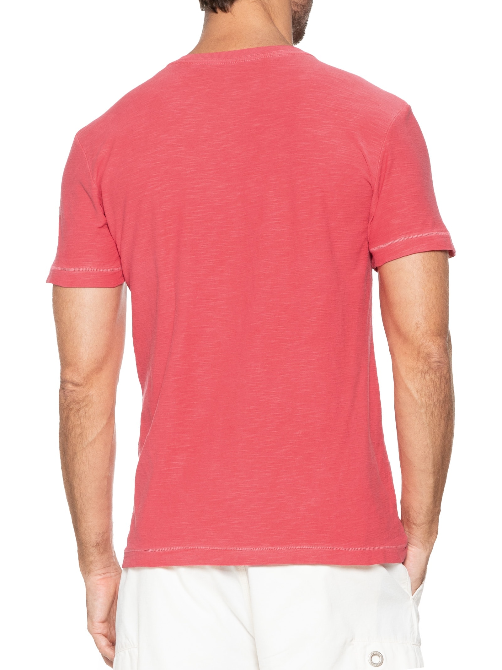 Camiseta Masculina Manga Curta Rough Posto 7 Vermelho Osklen