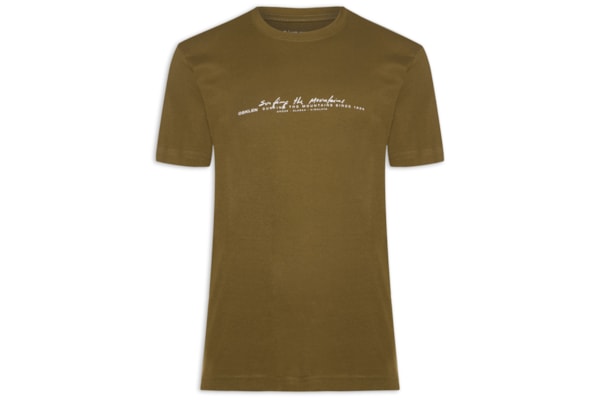 Camiseta Masculina Manga Curta Signature - Marrom