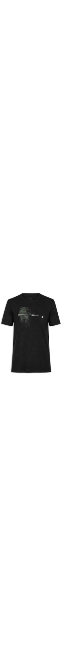 Camiseta Masculina Manga Curta Slim Organic Protect Amazon – Preto