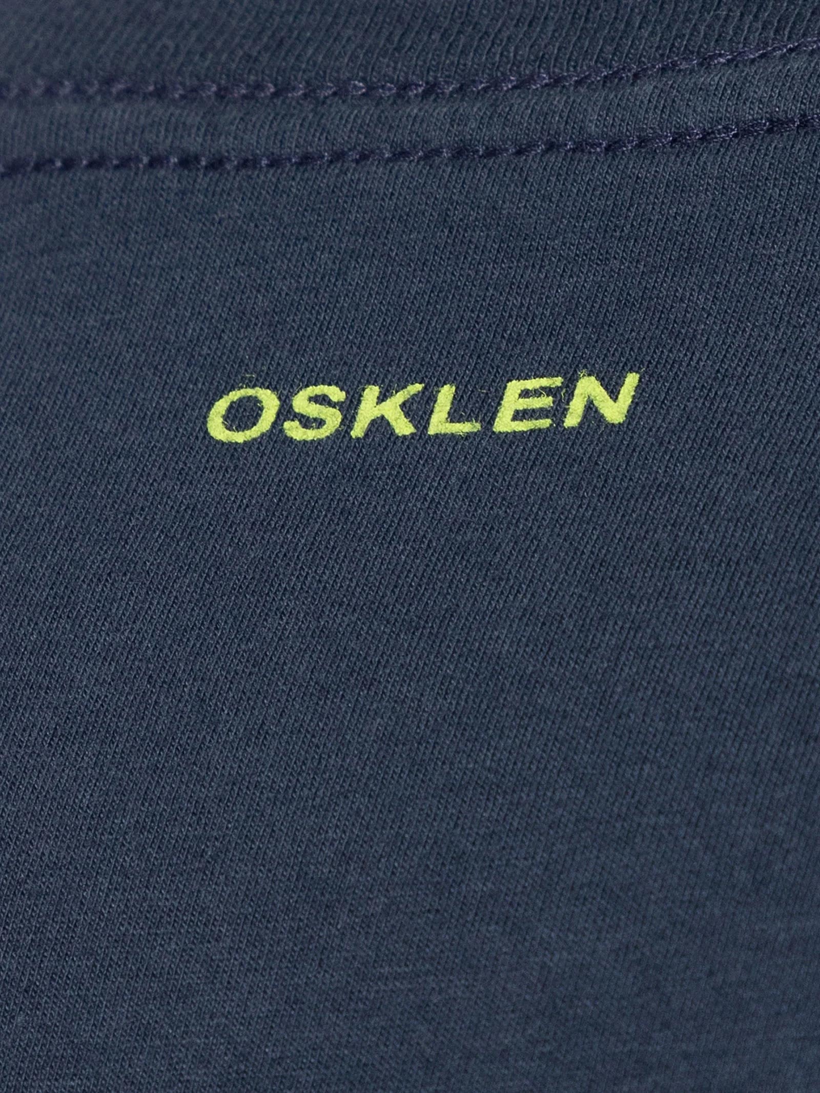 Camiseta Masculina Manga Curta Slim Vintage Gradiente Azul Osklen