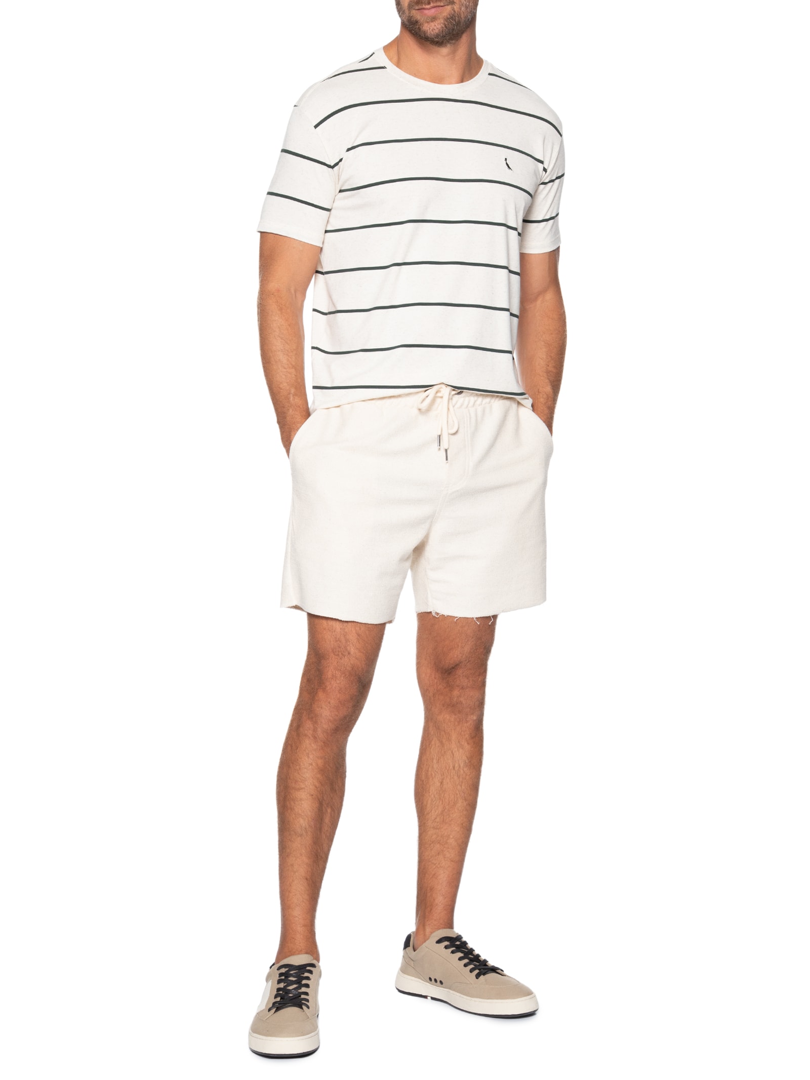 Camiseta Masculina Manga Curta Sol Off White Reserva