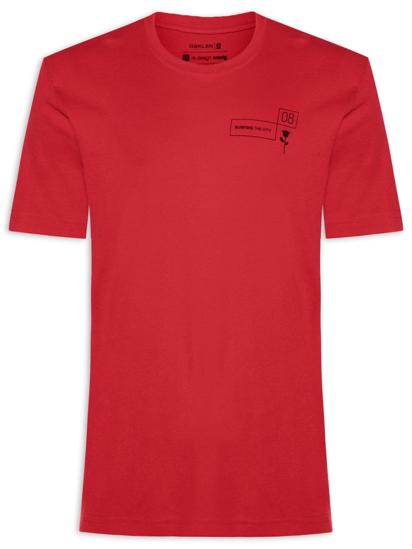 Camiseta Masculina Manga Curta STC Collection Vermelho Osklen
