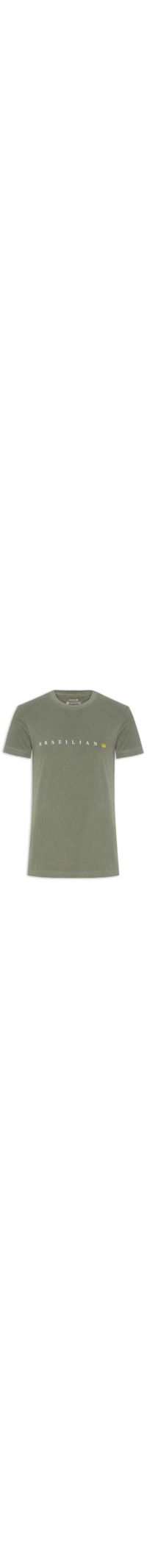Camiseta Masculina Manga Curta Stone Brazilian - Verde