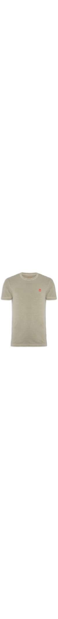 Camiseta Masculina Manga Curta Stone Crown N' Waves - Bege