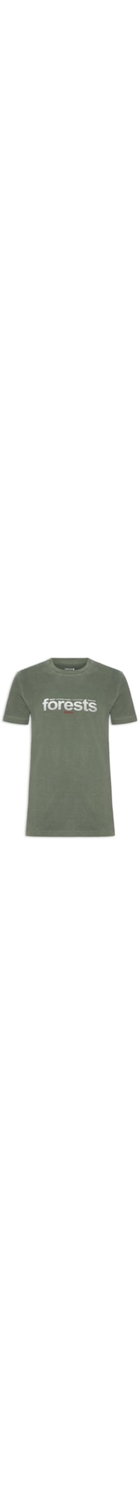 Camiseta Masculina Manga Curta Stone Forests - Verde