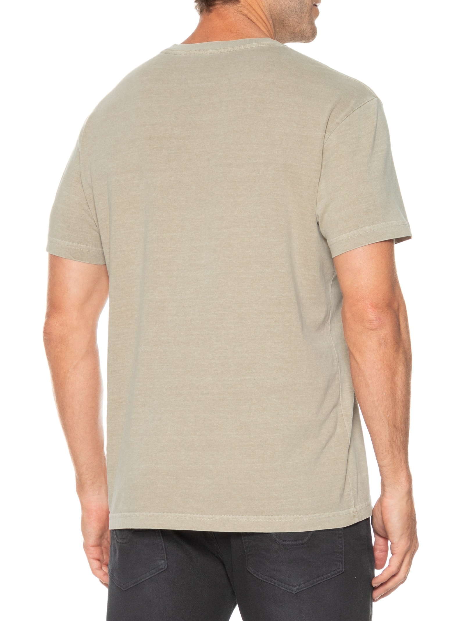 Camiseta Masculina Manga Curta Stone MTB Bege Osklen