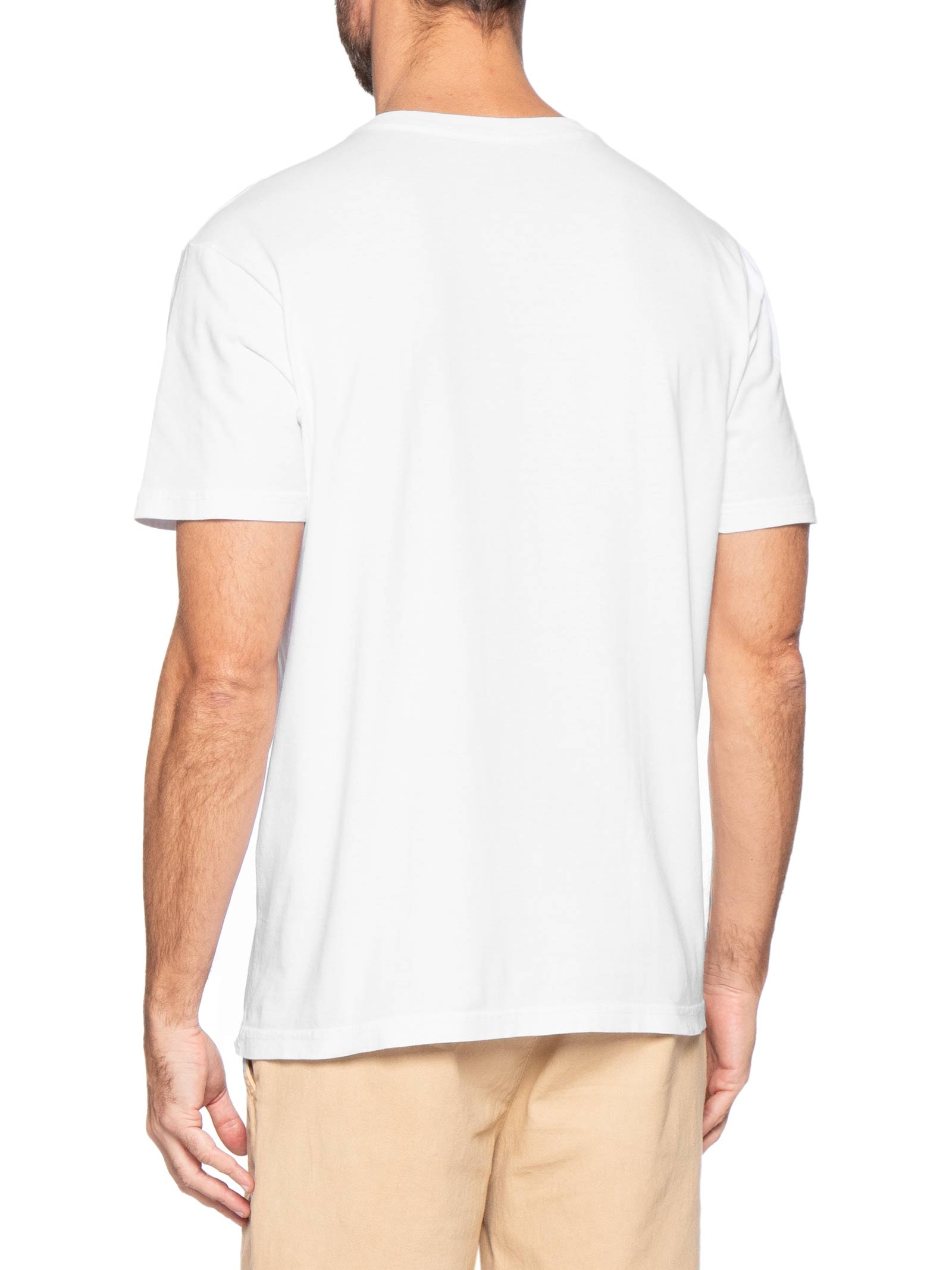Camiseta Masculina Manga Curta Stone Rio de Janeiro Branco Osklen