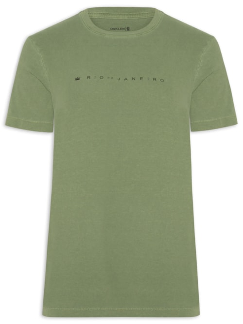 Camiseta Masculina Manga Curta Stone RJ – Verde