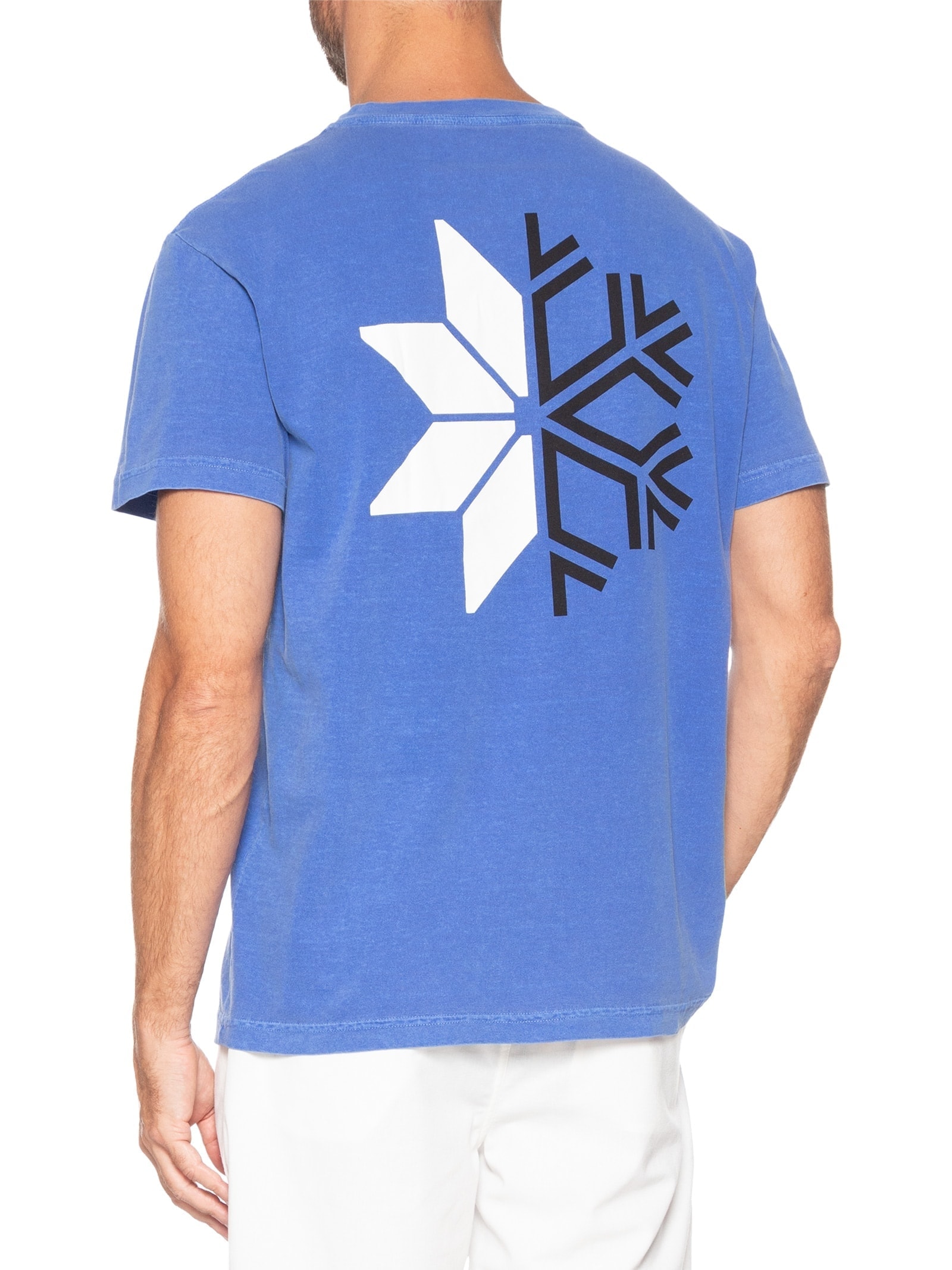 Camiseta Masculina Manga Curta Stone Snow Icon Azul Osklen