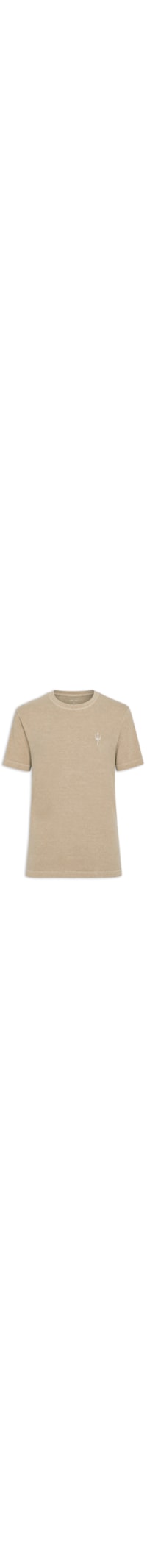 Camiseta Masculina Manga Curta Stone Stamp 02 - Bege