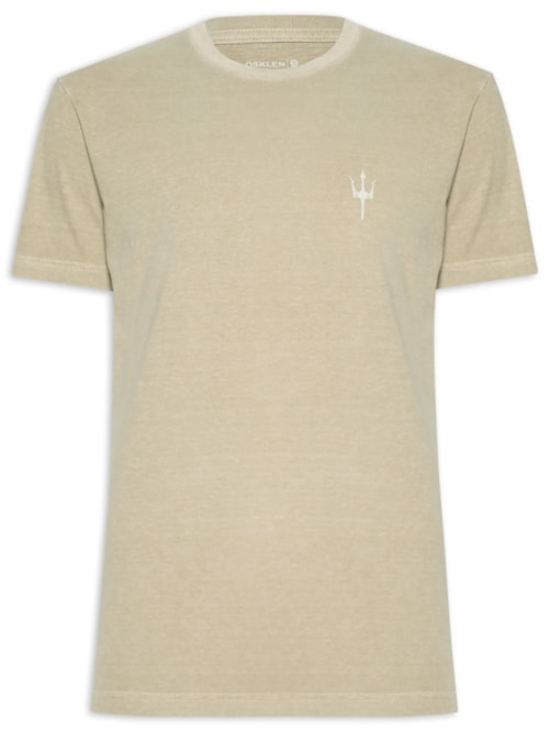 Camiseta Masculina Manga Curta Stone Stamp 02 – Bege