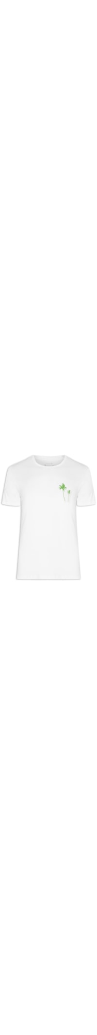 Camiseta Masculina Manga Curta Stone Sunset - Branco
