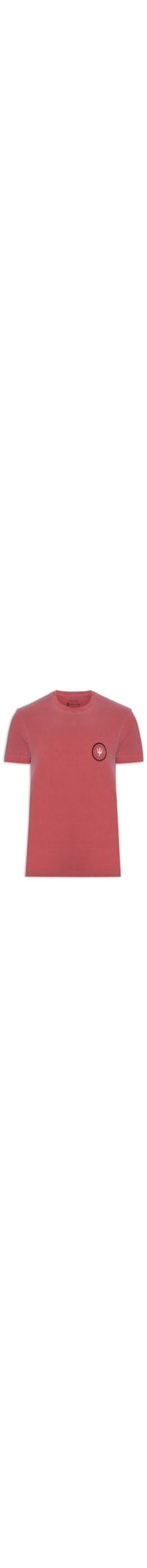Camiseta Masculina Manga Curta Stone Surf Patch - Vermelho