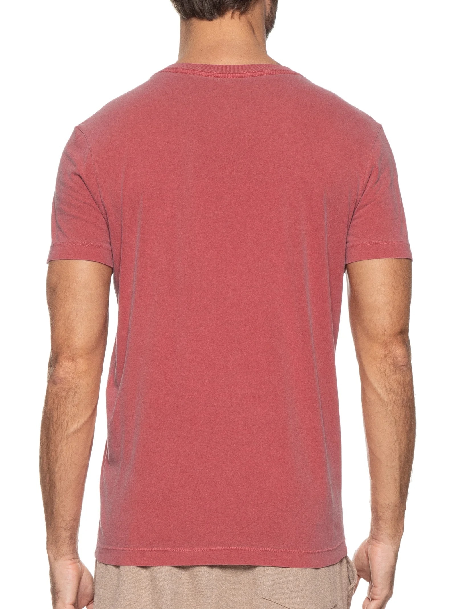 Camiseta Masculina Manga Curta Stone Surf Patch Vermelho Osklen