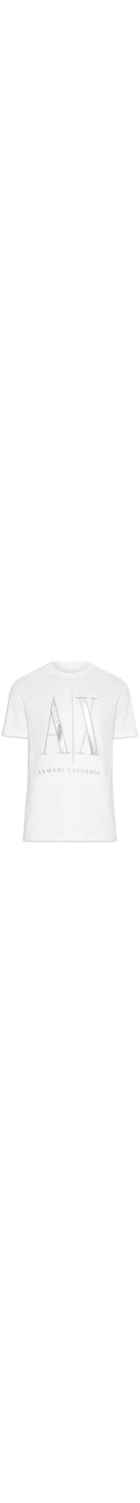 Camiseta Masculina Manga Curta Tag Logo - Branco