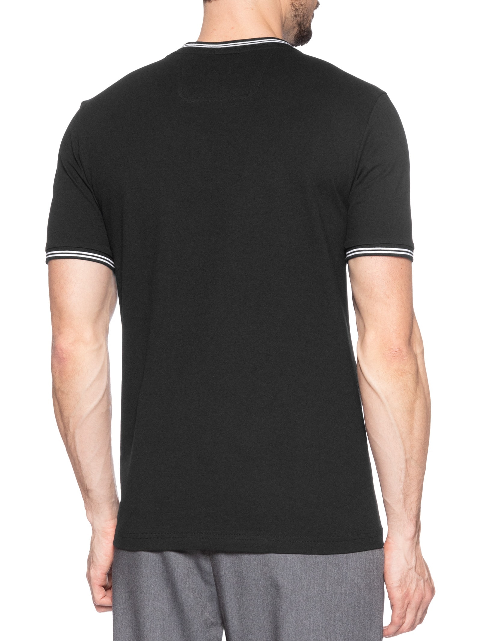 Camiseta Masculina Manga Curta Taul Preto Boss