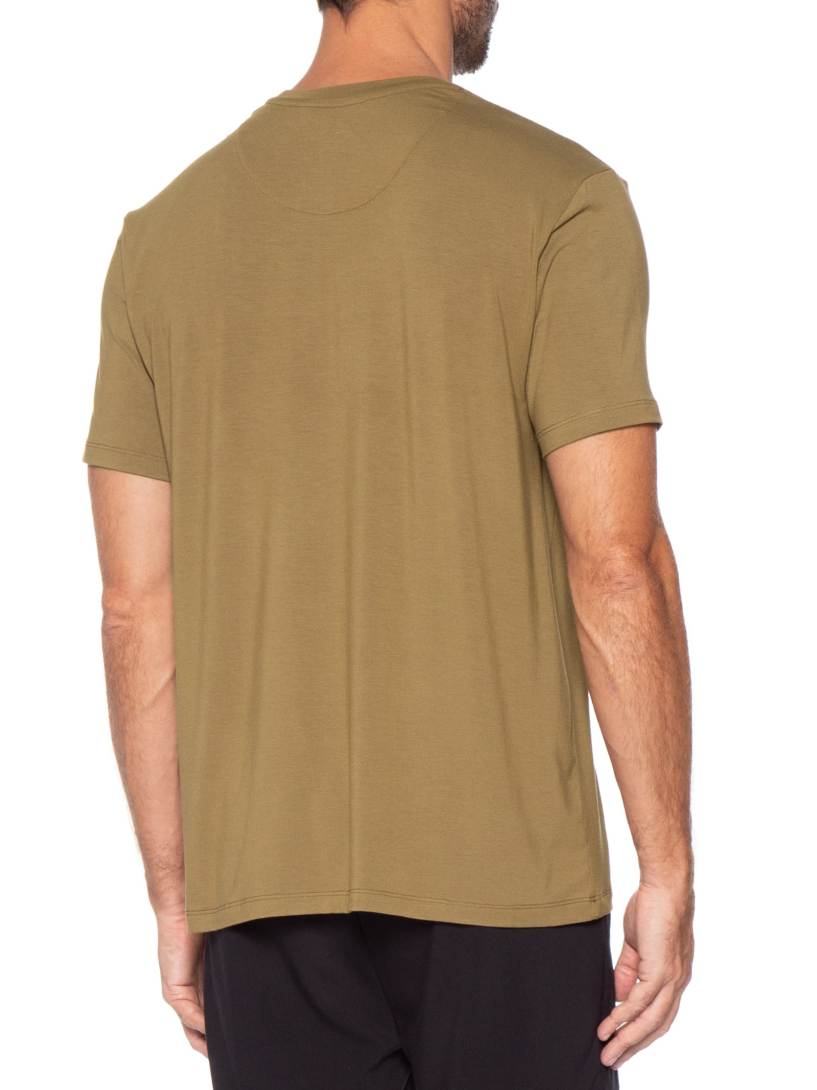 Camiseta Masculina Manga Curta Tech Move Bege Oficina Reserva
