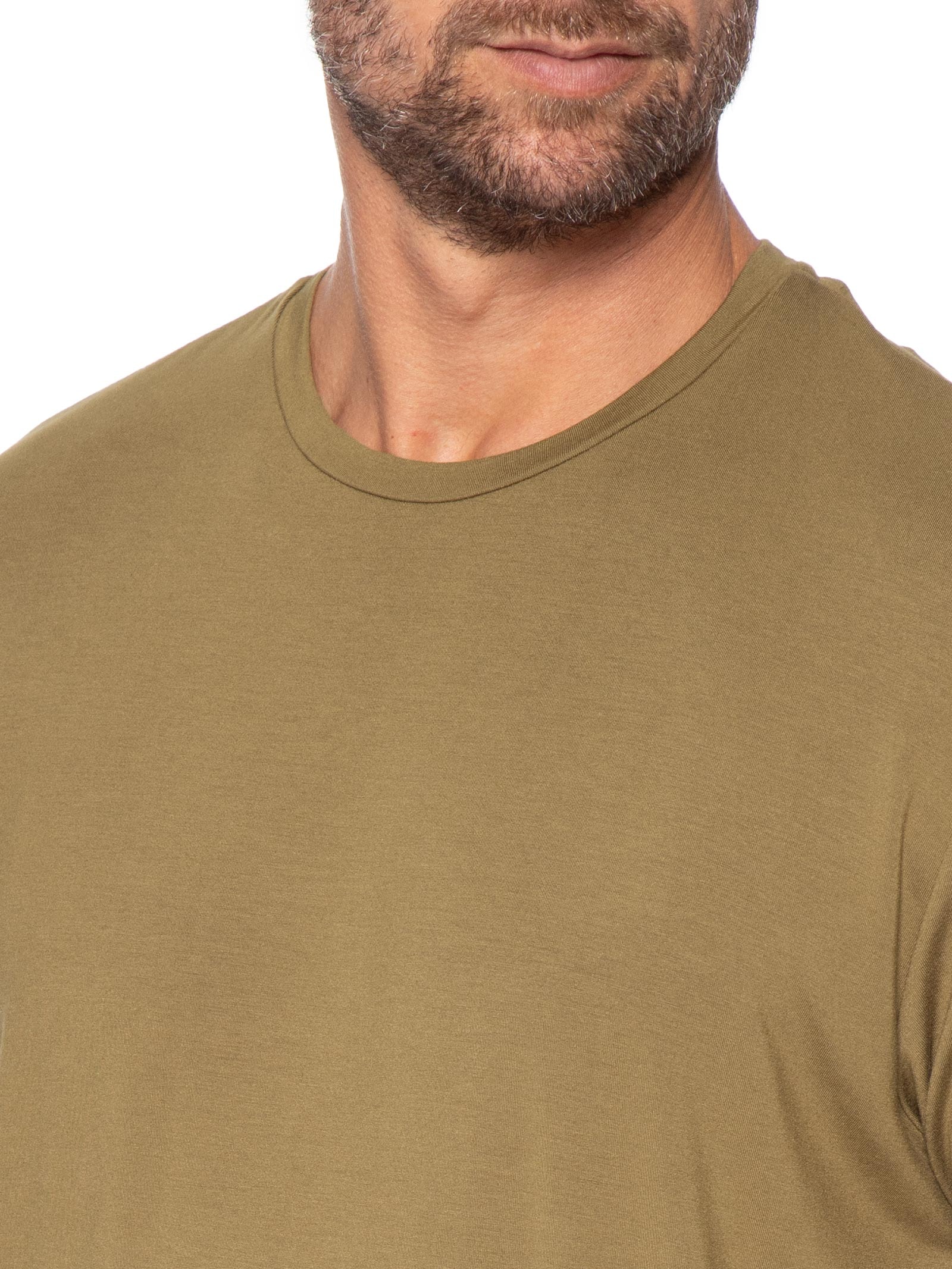 Camiseta Masculina Manga Curta Tech Move Bege Oficina Reserva