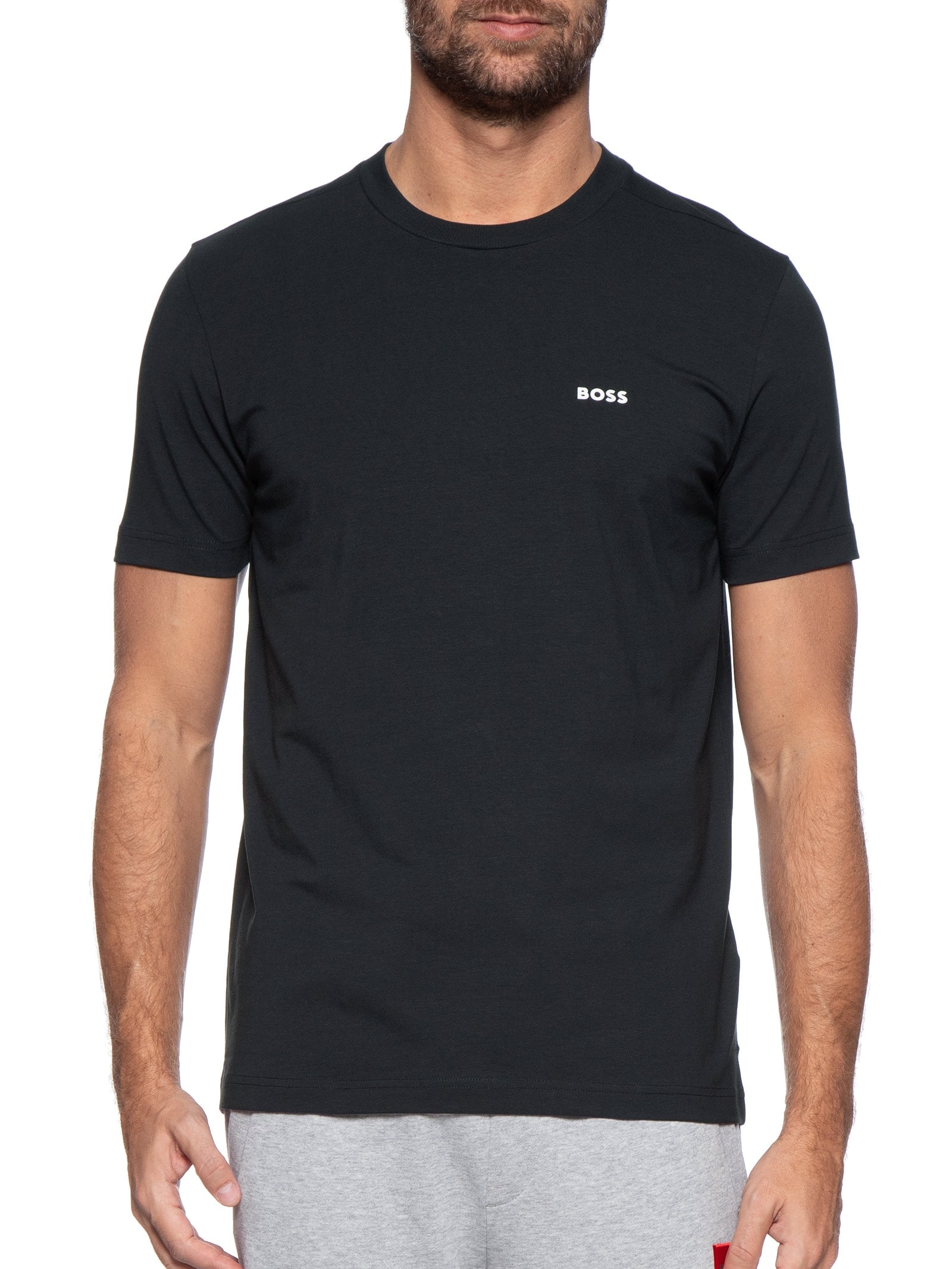 Camiseta Masculina Manga Curta Tee Azul Boss