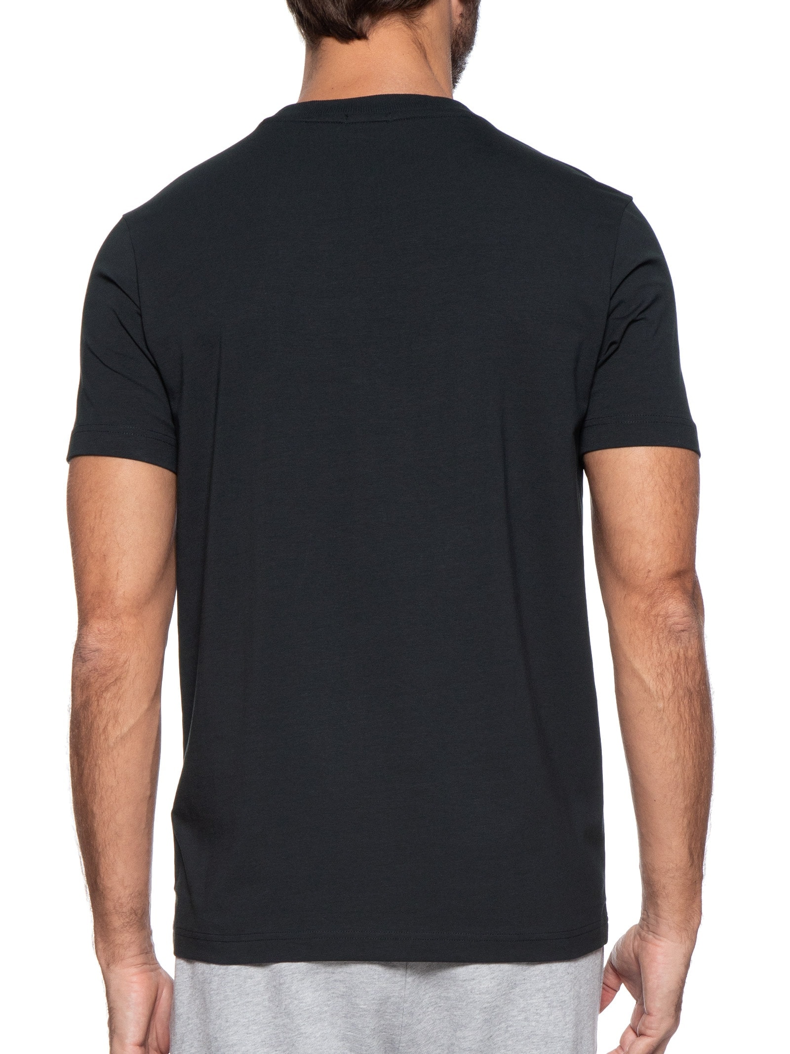 Camiseta Masculina Manga Curta Tee Azul Boss