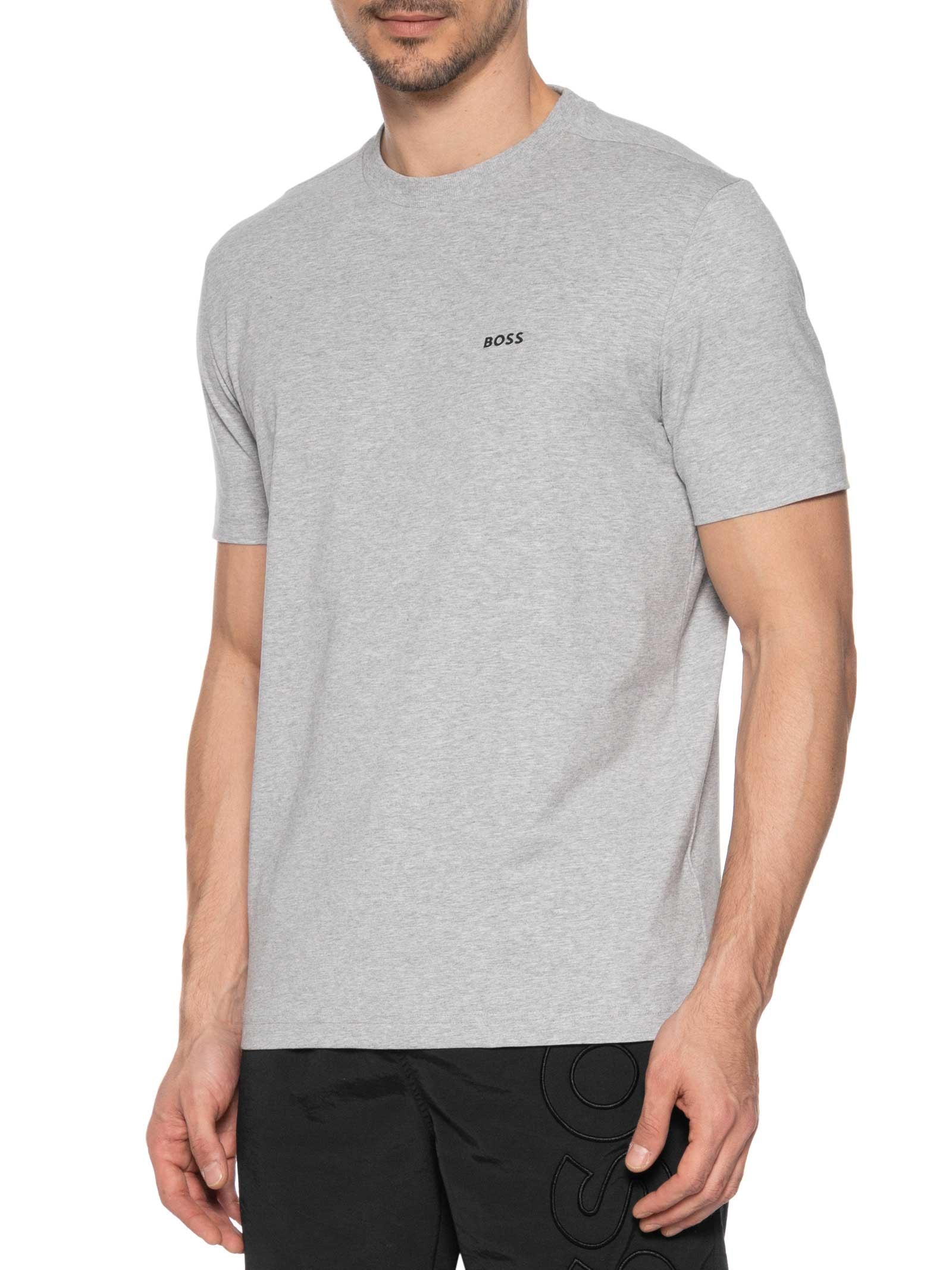 Camiseta Masculina Manga Curta Tee Cinza Boss