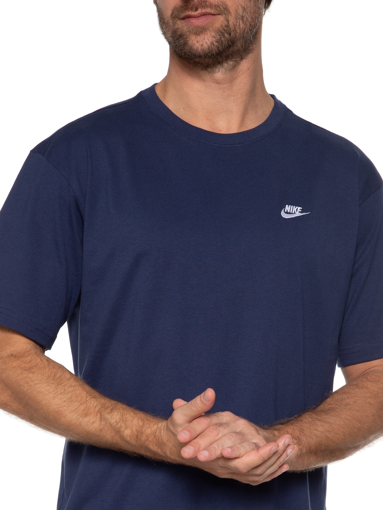 Nike - Camiseta Masculina Manga Curta Tee Club Max - Azul