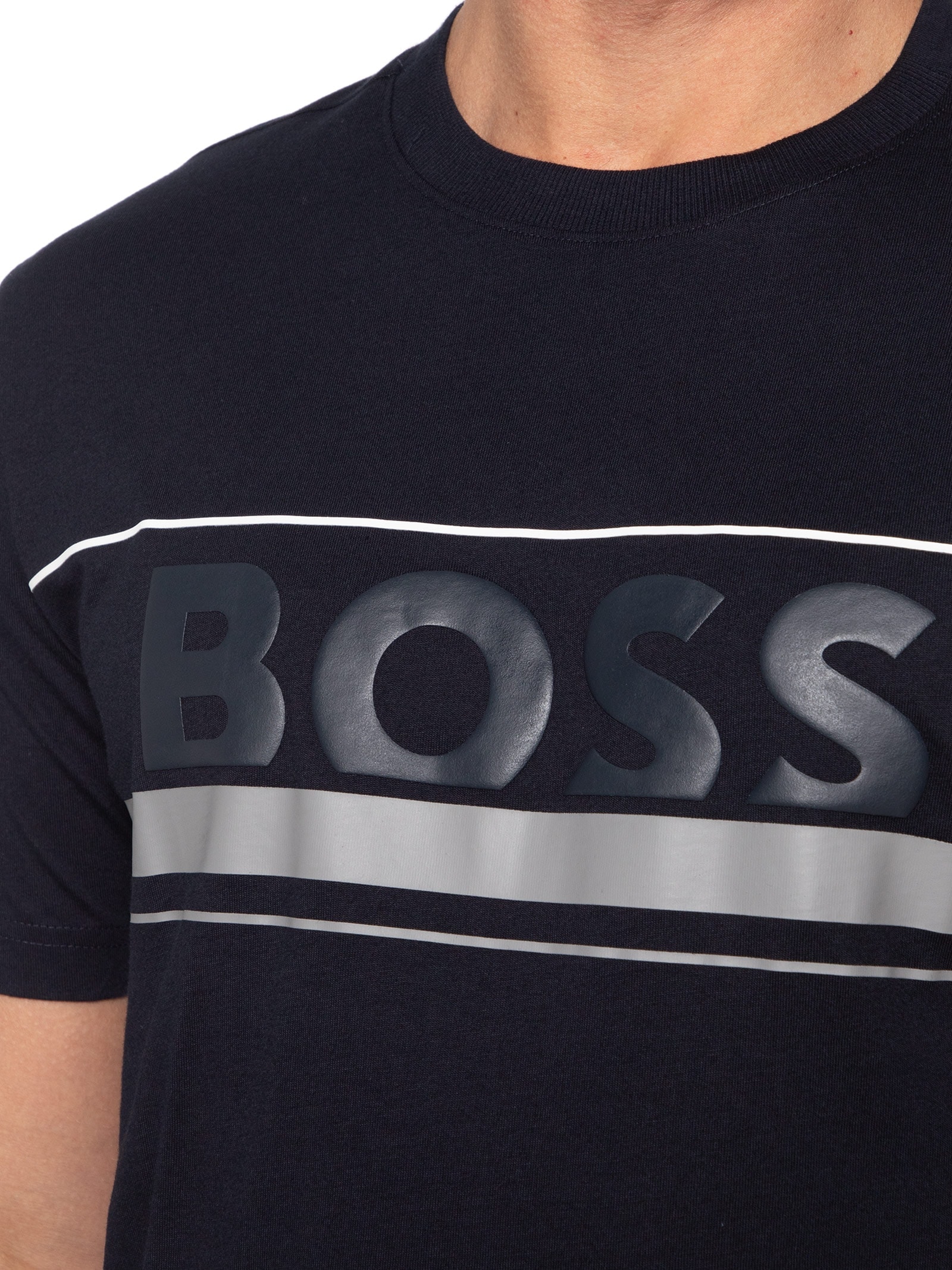 Camiseta Masculina Manga Curta Tee Iconic TL 01 Azul Boss