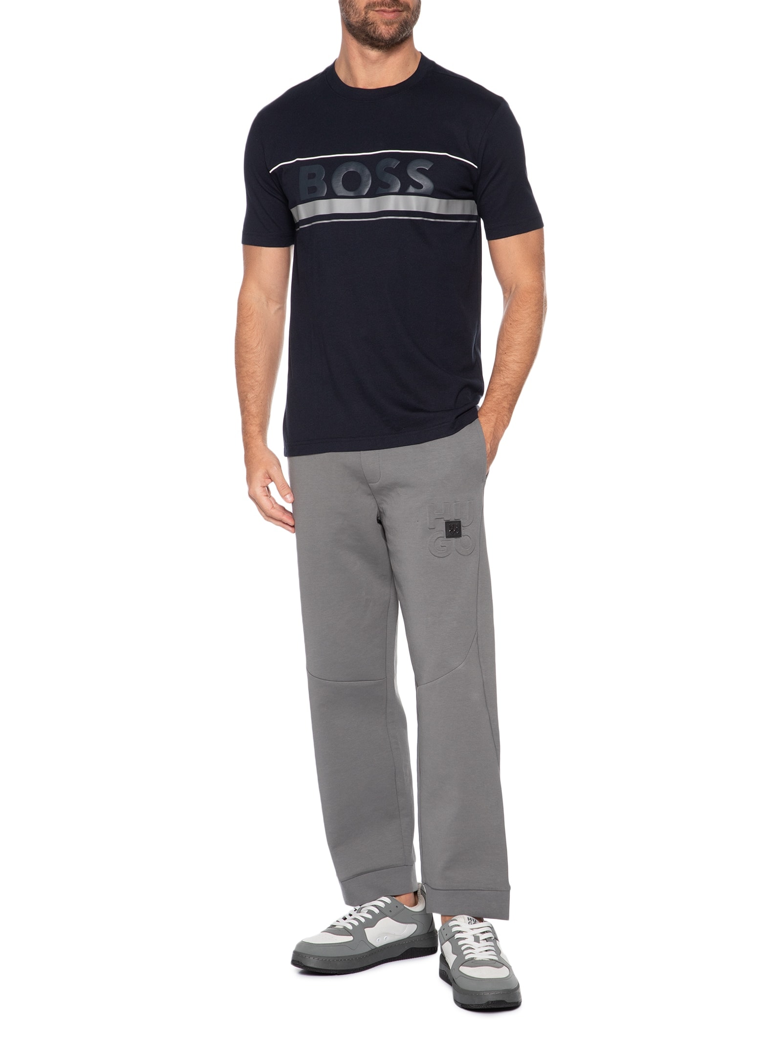 Camiseta Masculina Manga Curta Tee Iconic TL 01 Azul Boss