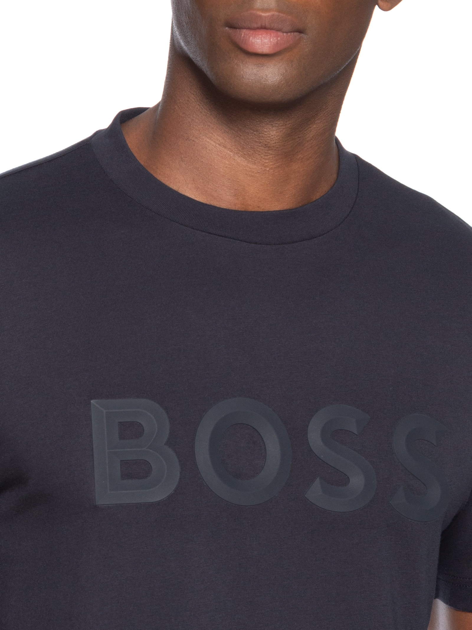 Camiseta Masculina Manga Curta Tee Iconic Zone Azul Boss