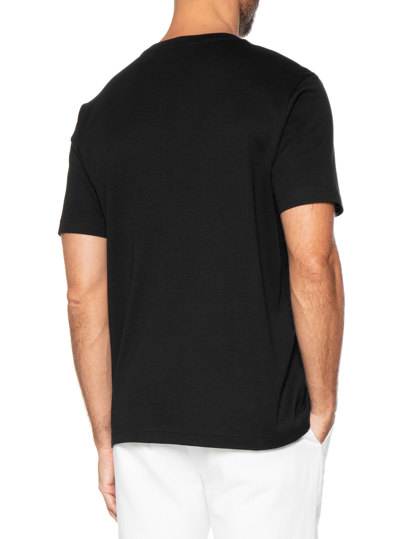 Camiseta Masculina Manga Curta Tee Logo Preto Boss