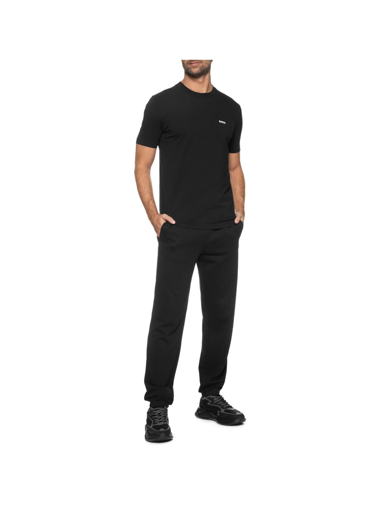 Camiseta Masculina Manga Curta Tee Preto Boss
