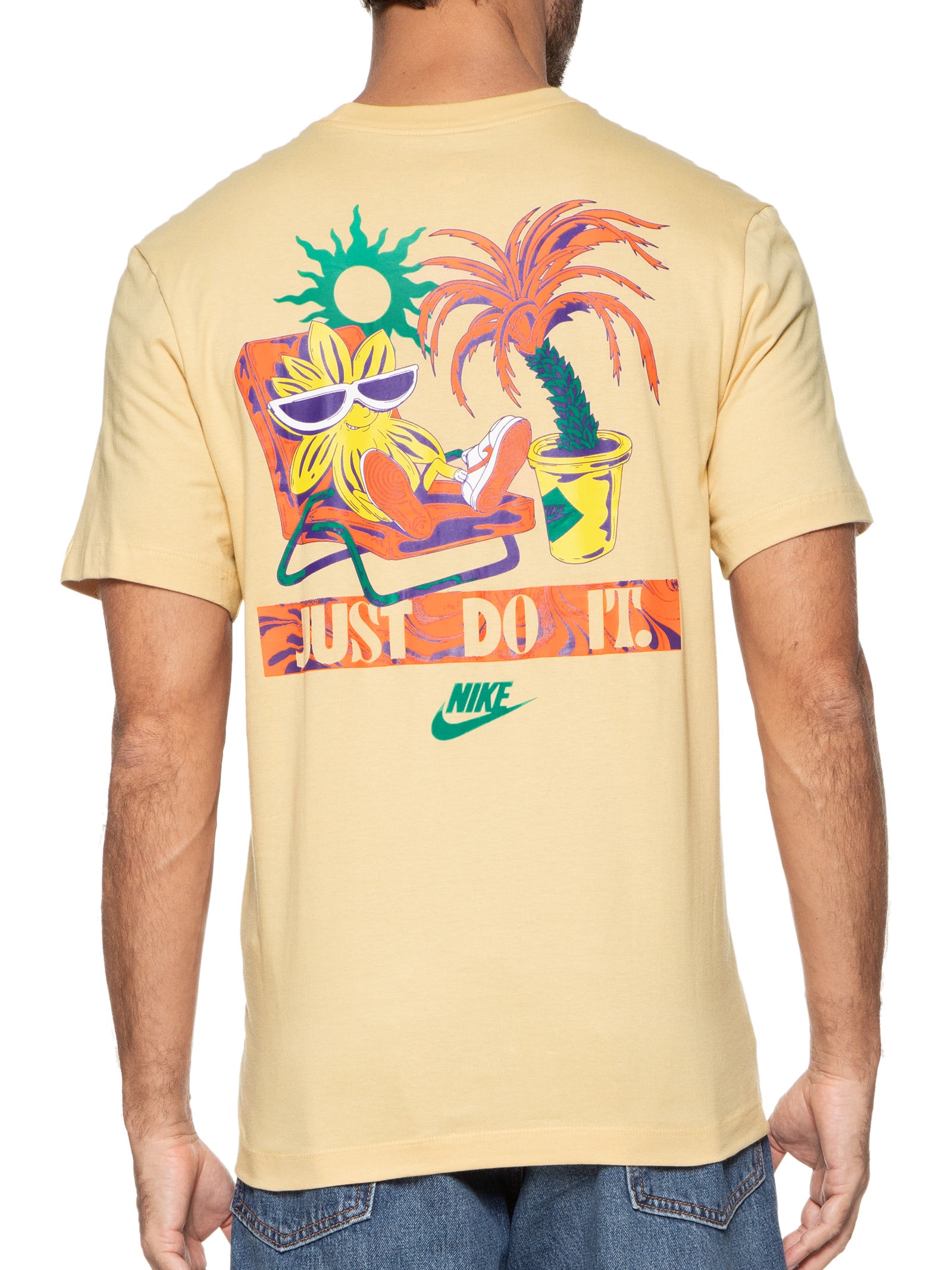 Camiseta Masculina Manga Curta Tee Spring Break Sun - Bege - Nike