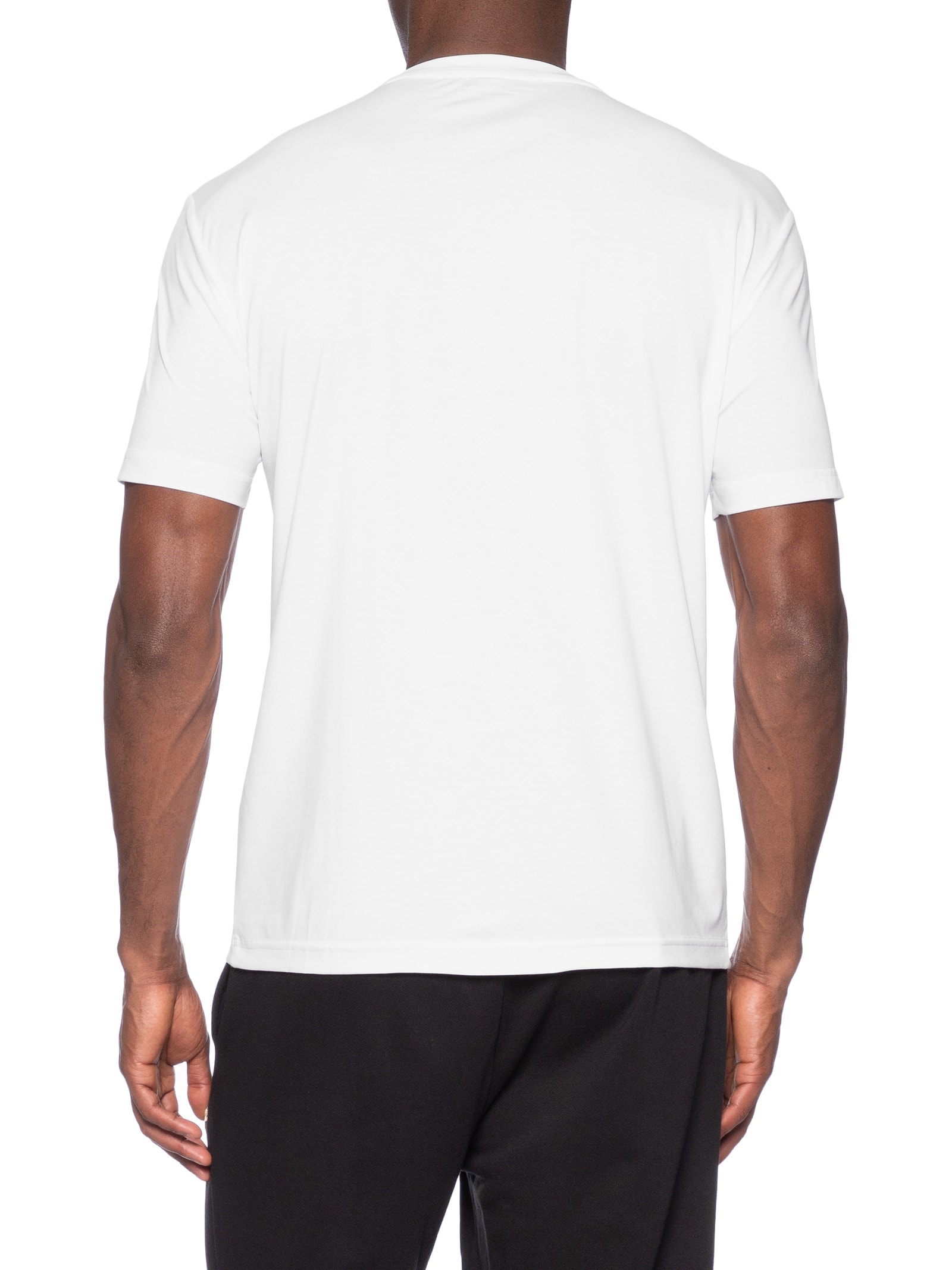 Camiseta Masculina Manga Curta Tennis Club Branco Ea7 Emporio Armani