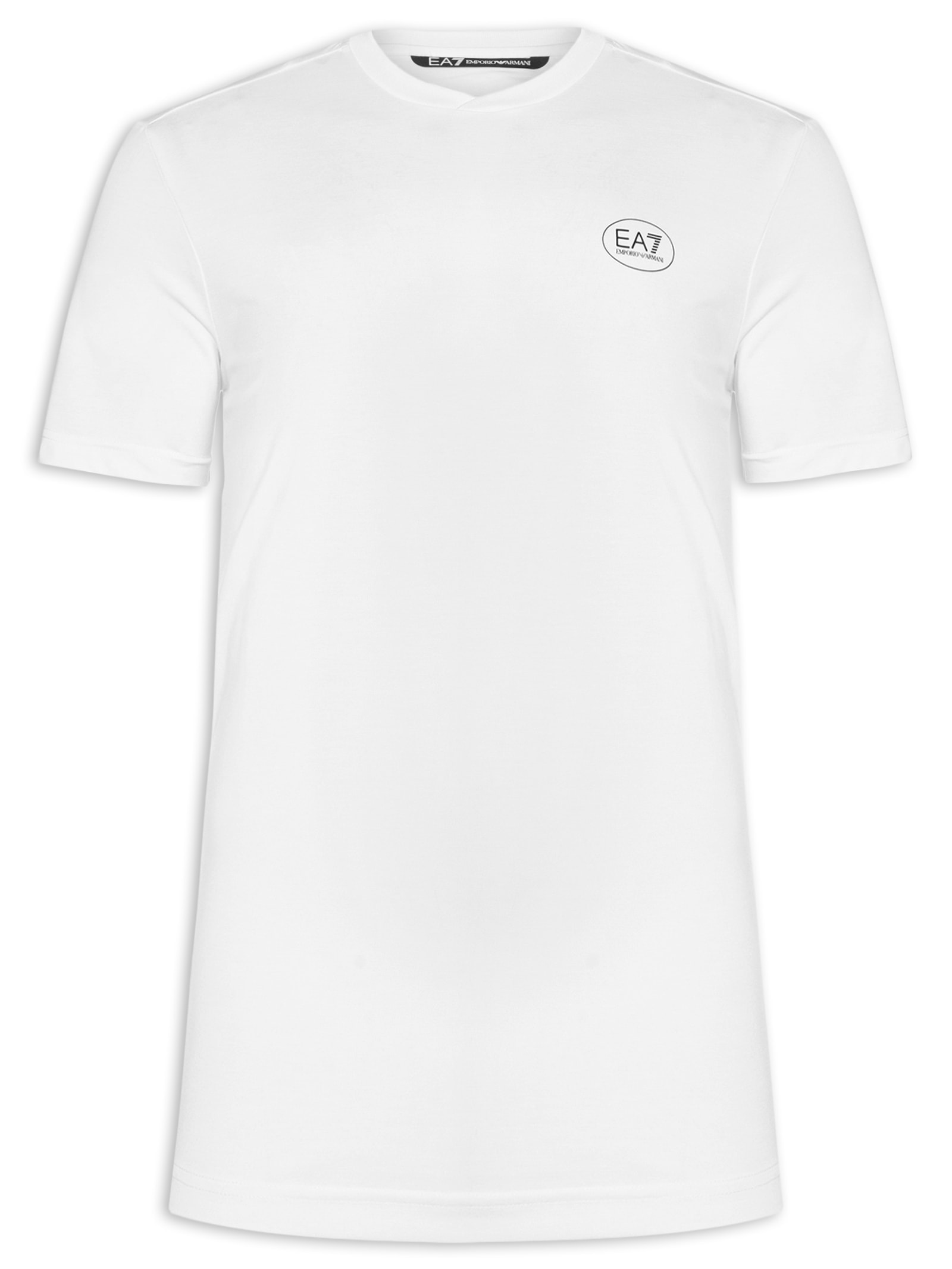 Camiseta Masculina Manga Curta Tennis Club Branco Ea7 Emporio Armani