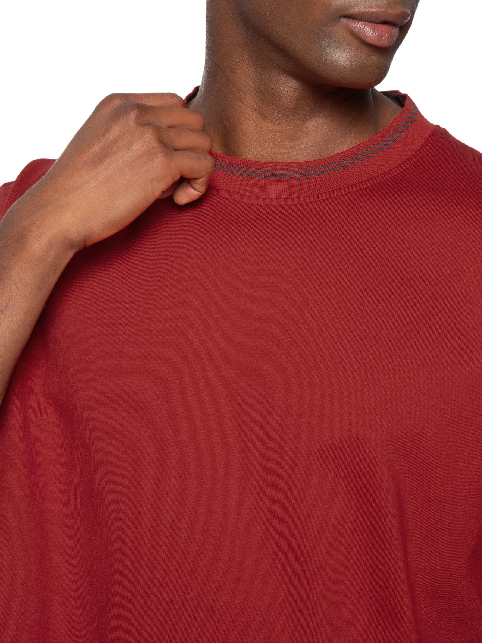 Camiseta Masculina Manga Curta Terete Vermelho Boss