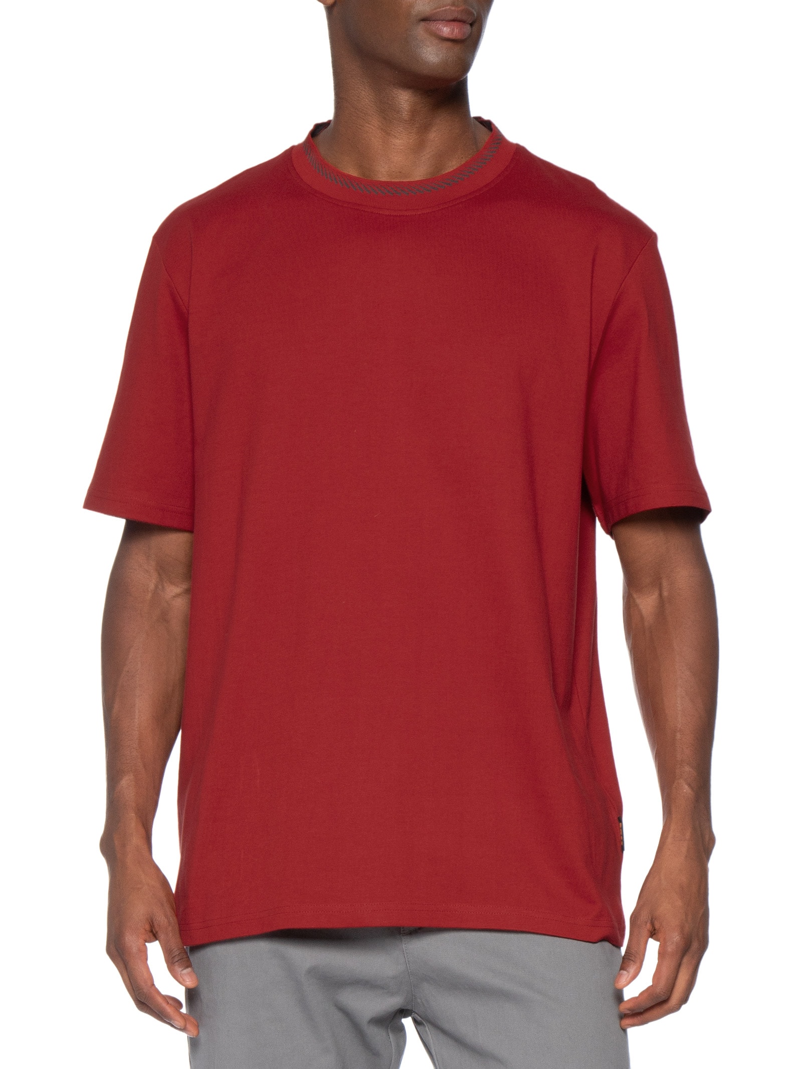 Camiseta Masculina Manga Curta Terete – Vermelho Boss